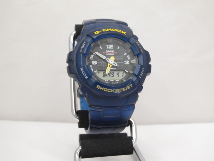 カシオ G-SHOCK G-100BS-2JF ブルースケルトン デジアナ - 腕時計