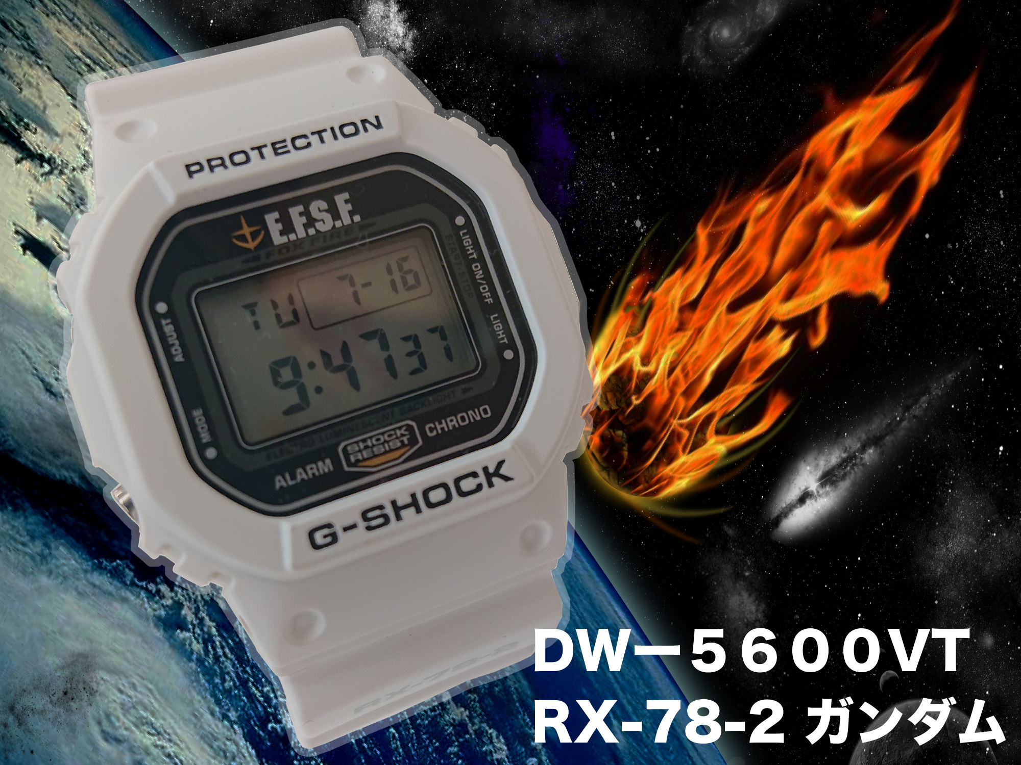 ブラック系大きな割引 GショックDW-5600 ガンダム30 周年 腕時計 