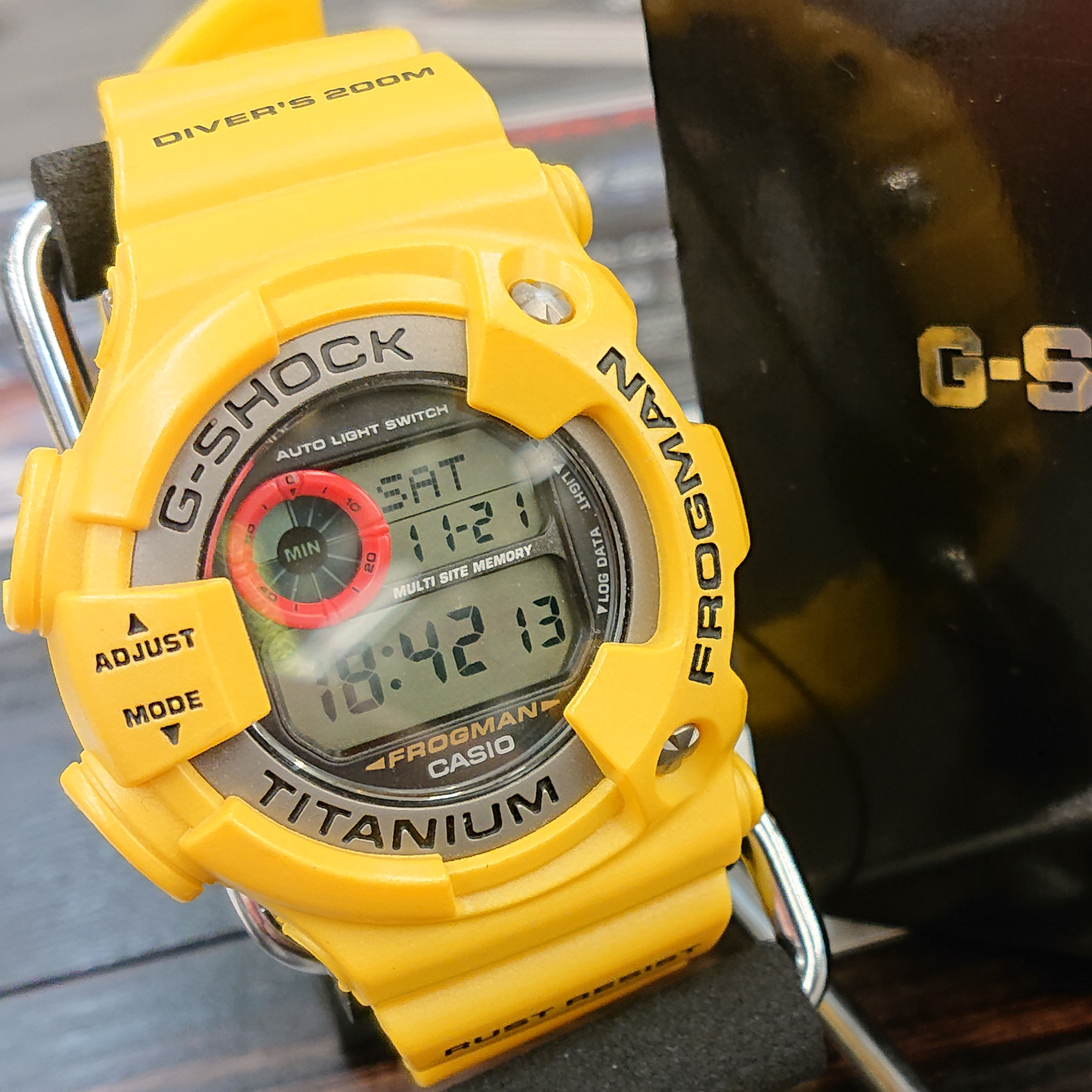 G-SHOCK フロッグマンイエローパール赤目 - 腕時計(デジタル)