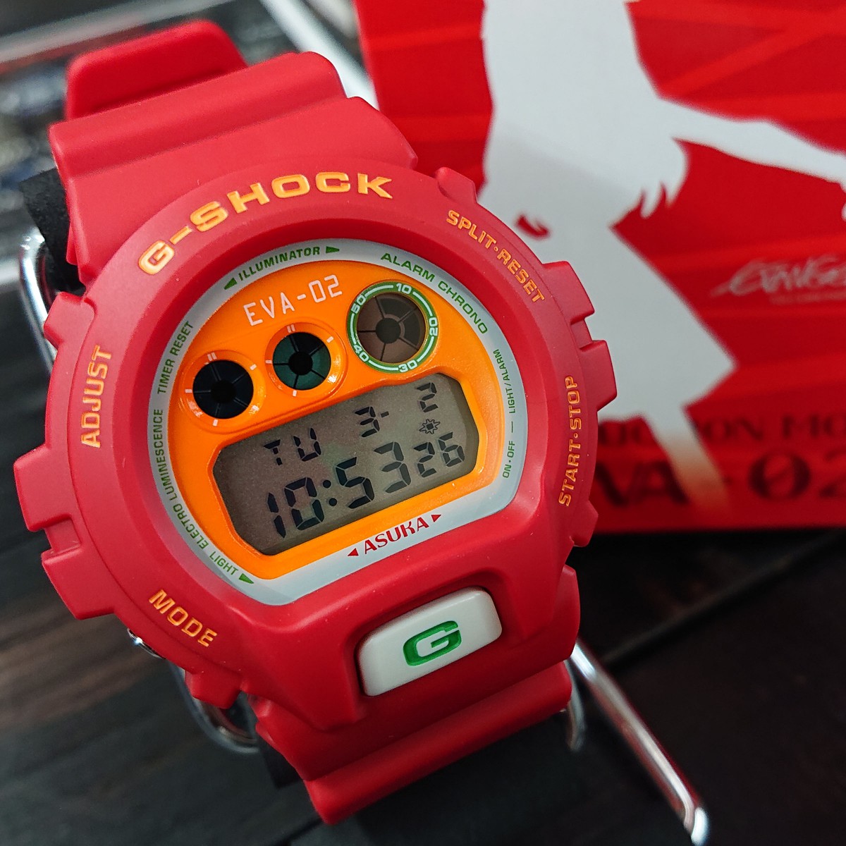 エヴァンゲリオン g-shock 二号機モデル